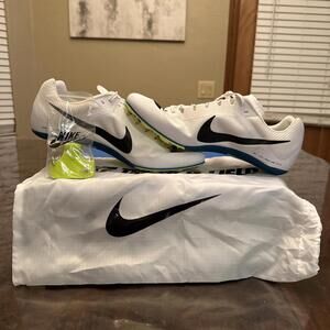 Nike Zoom Rival Sprint Track Field Spikes Shoes White FZ9663 102 Men's Size 12